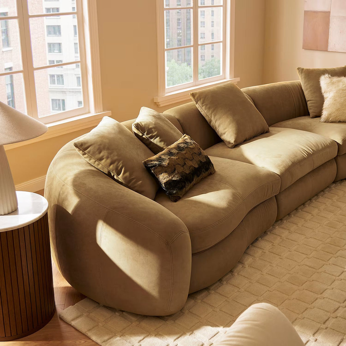 Verona Leather Sofa, image 4