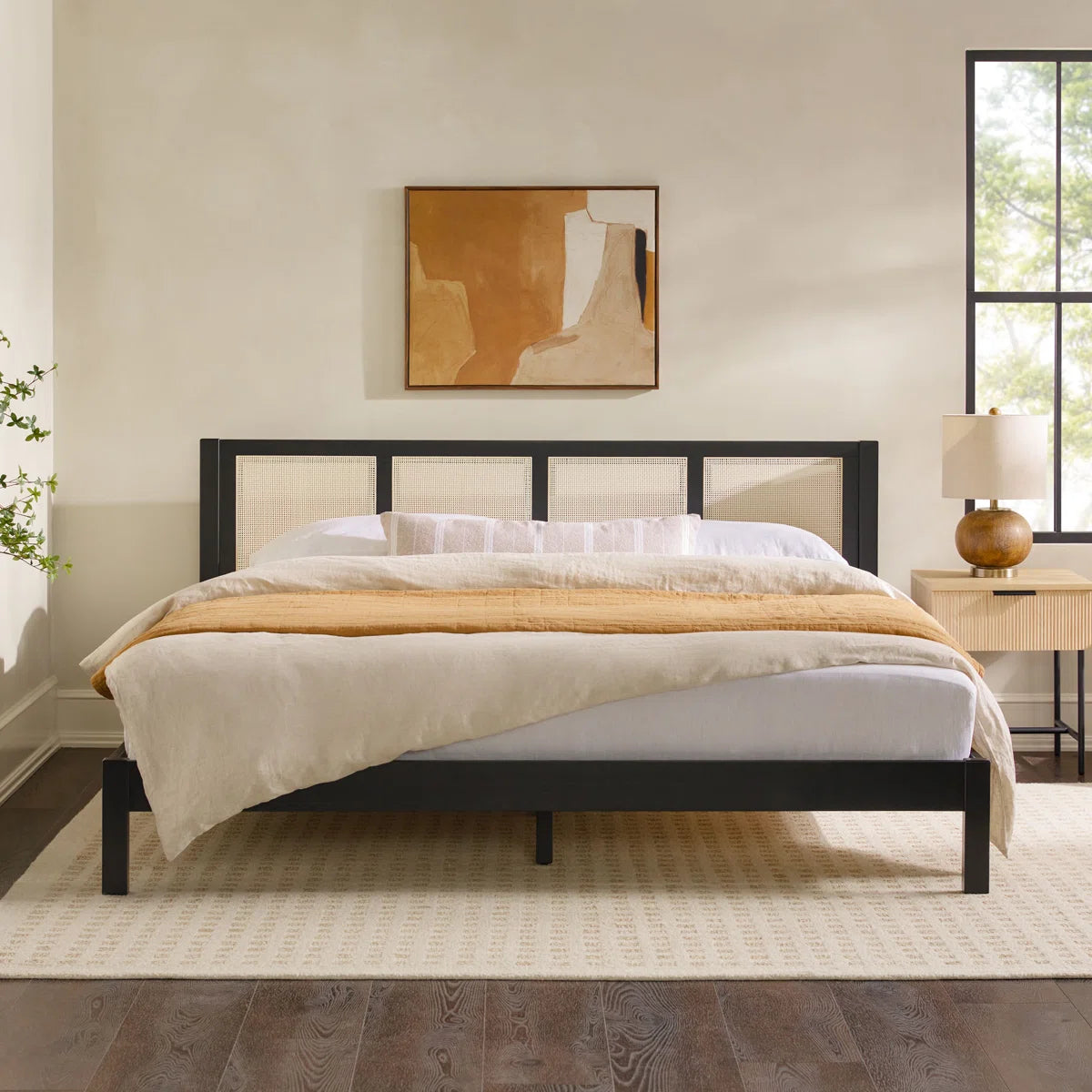Naarden Solid Wood Platform Bed, image 21