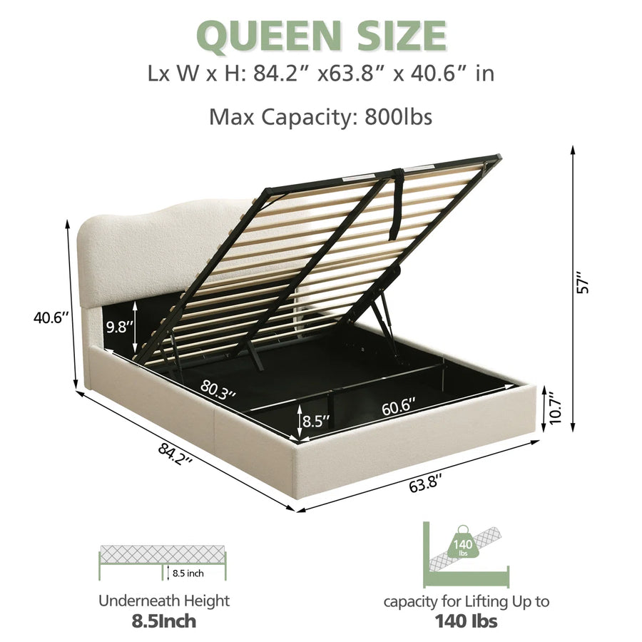 LiftLuxe Hydraulic Storage Bed, image 6
