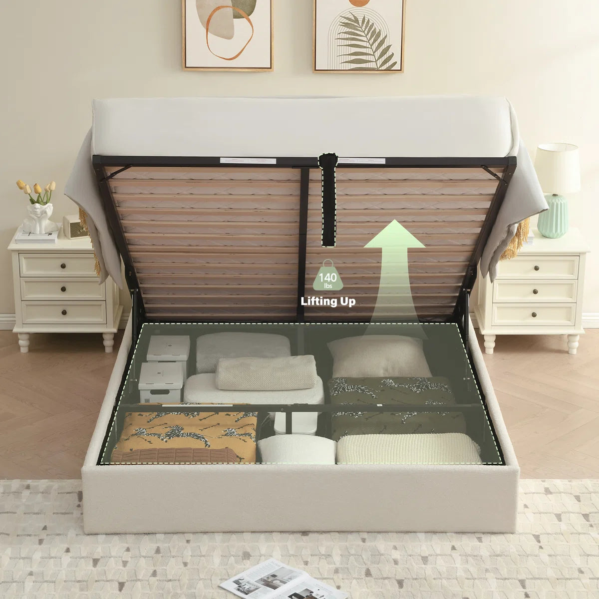 LiftLuxe Hydraulic Storage Bed, image 7