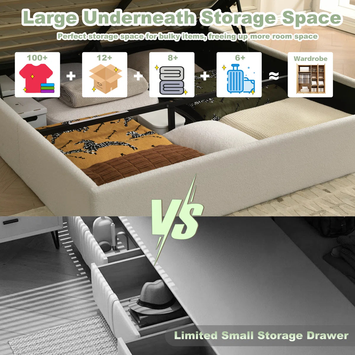 LiftLuxe Hydraulic Storage Bed, image 14