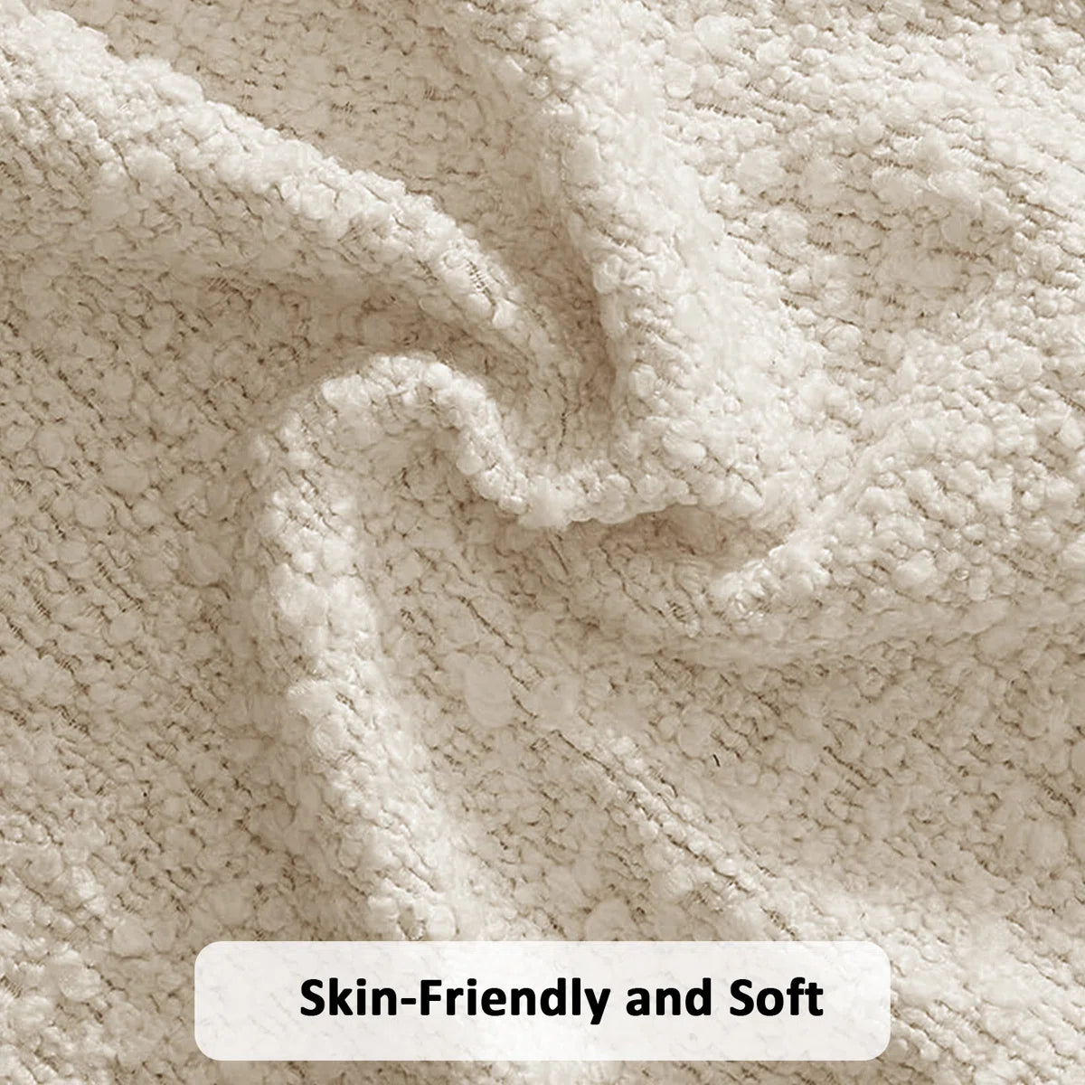 Bensu Boucle Upholstered Platform Bed, image 4