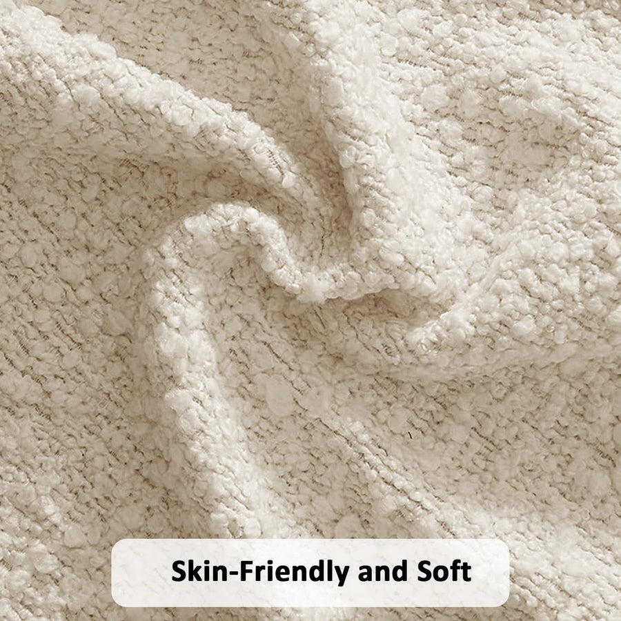 Bensu Boucle Upholstered Platform Bed, image 4