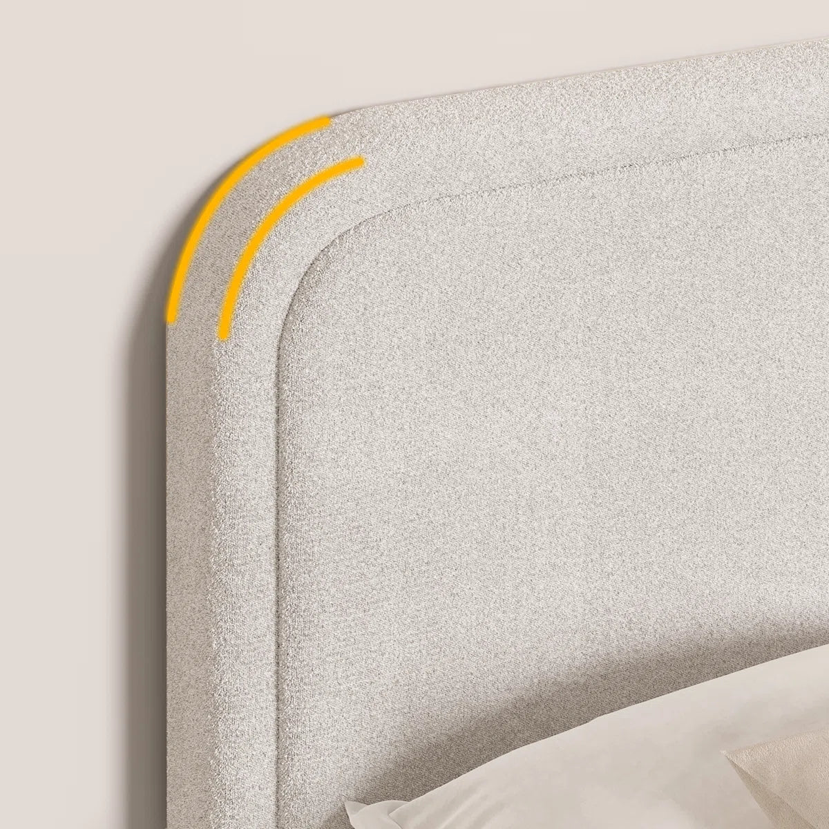 Bensu Boucle Upholstered Platform Bed, image 8