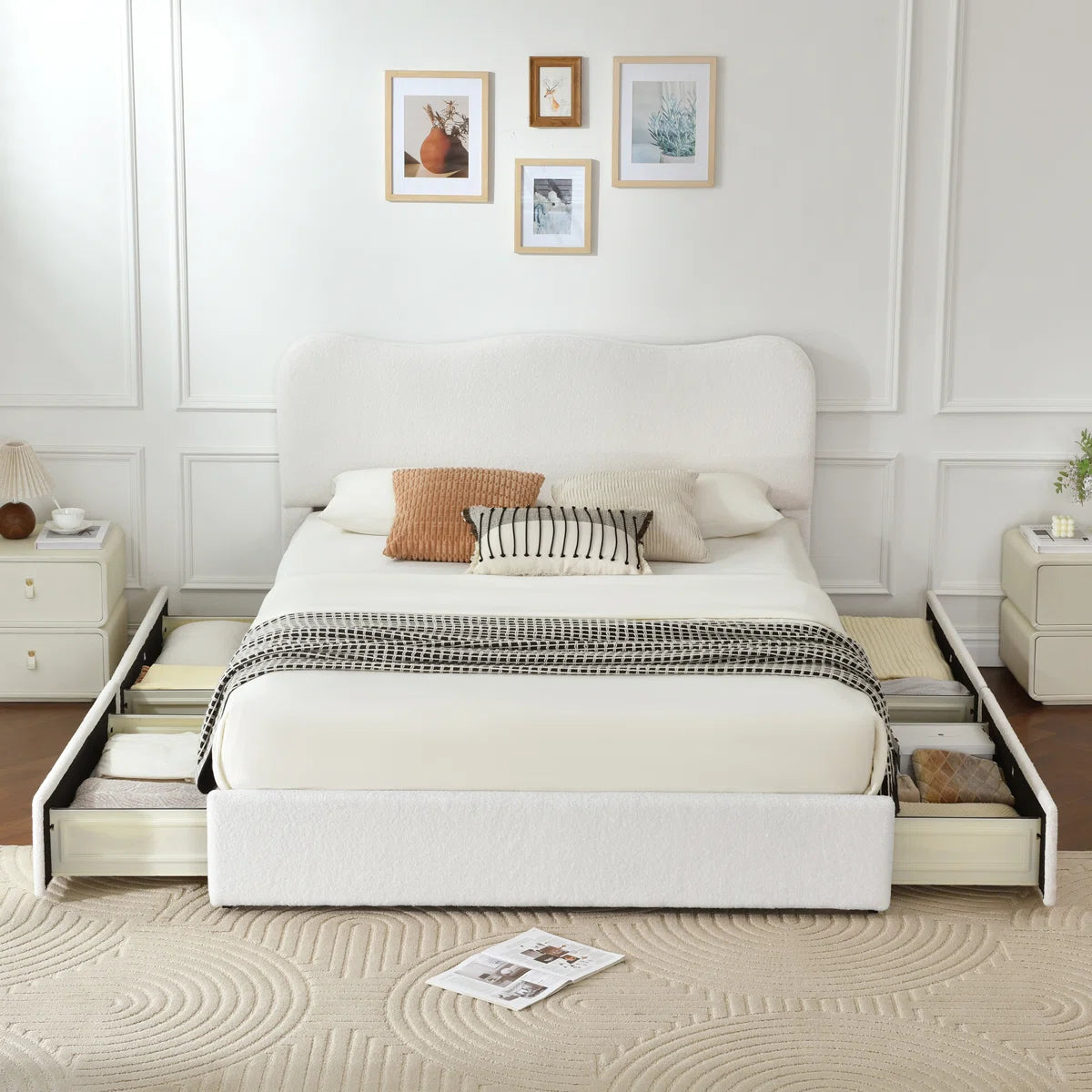 CloudNest Storage Bed With 4 Drawers