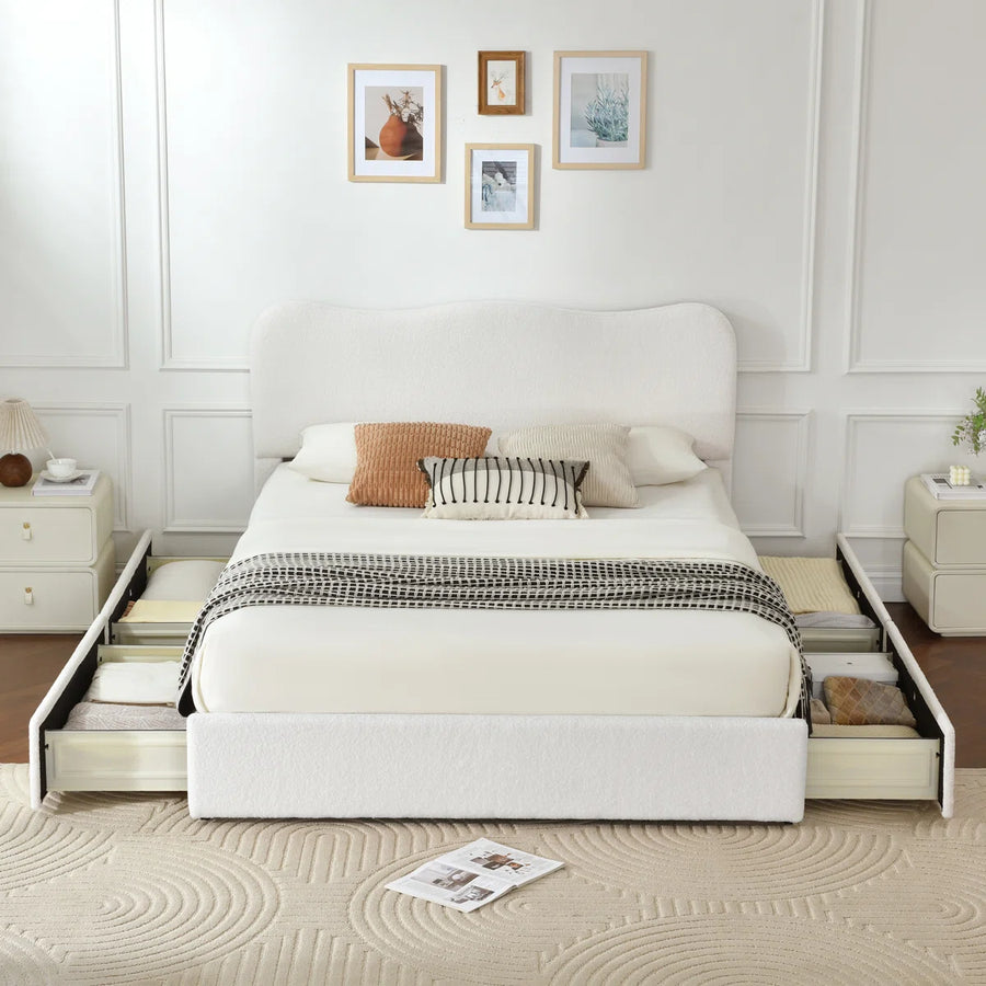 CloudNest Storage Bed With 4 Drawers