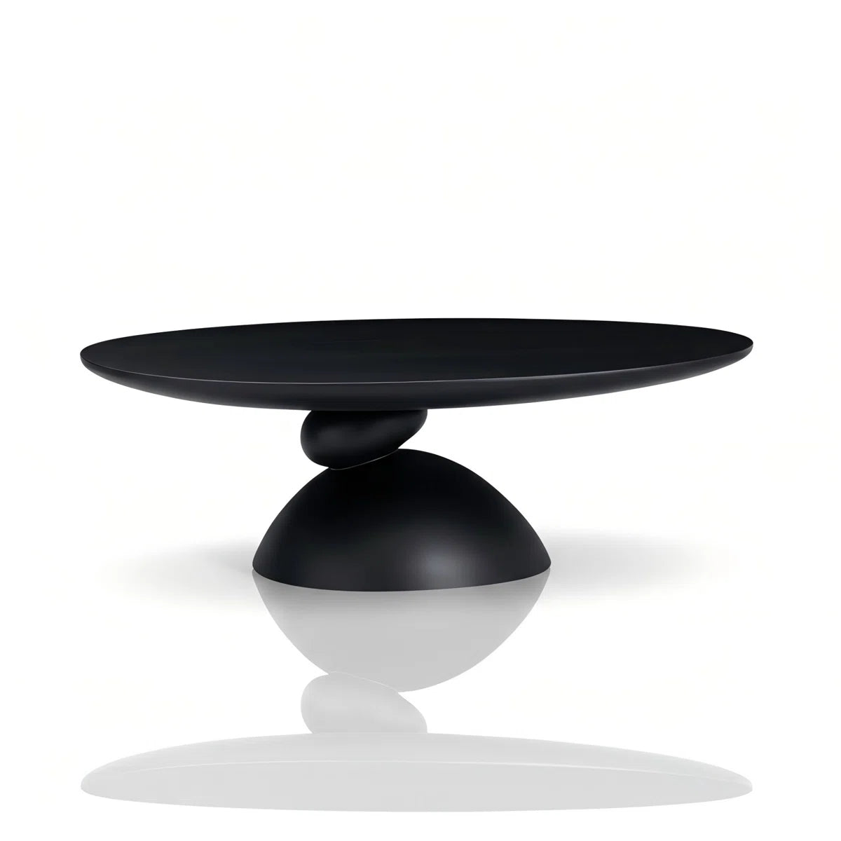 Veyra Modern Stone-Inspired Oval Coffee Table, image 3