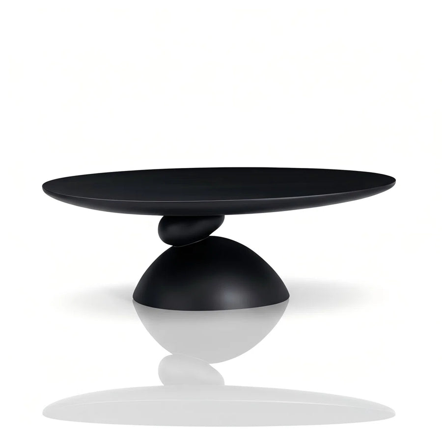 Veyra Modern Stone-Inspired Oval Coffee Table, image 3