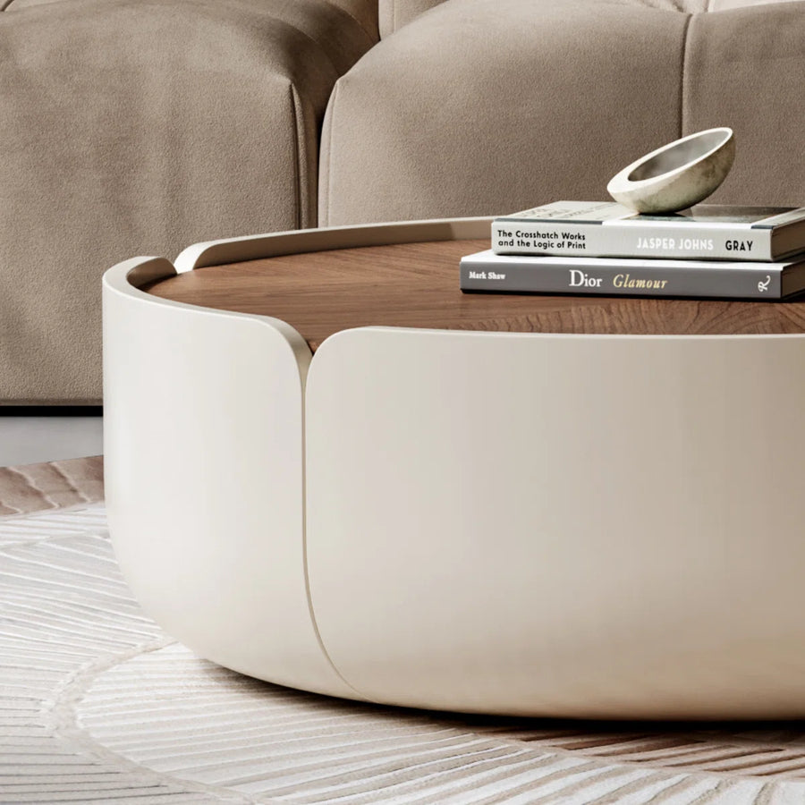 Sorella Modern Petal Coffee Table Set of 2 with Storage, image 5