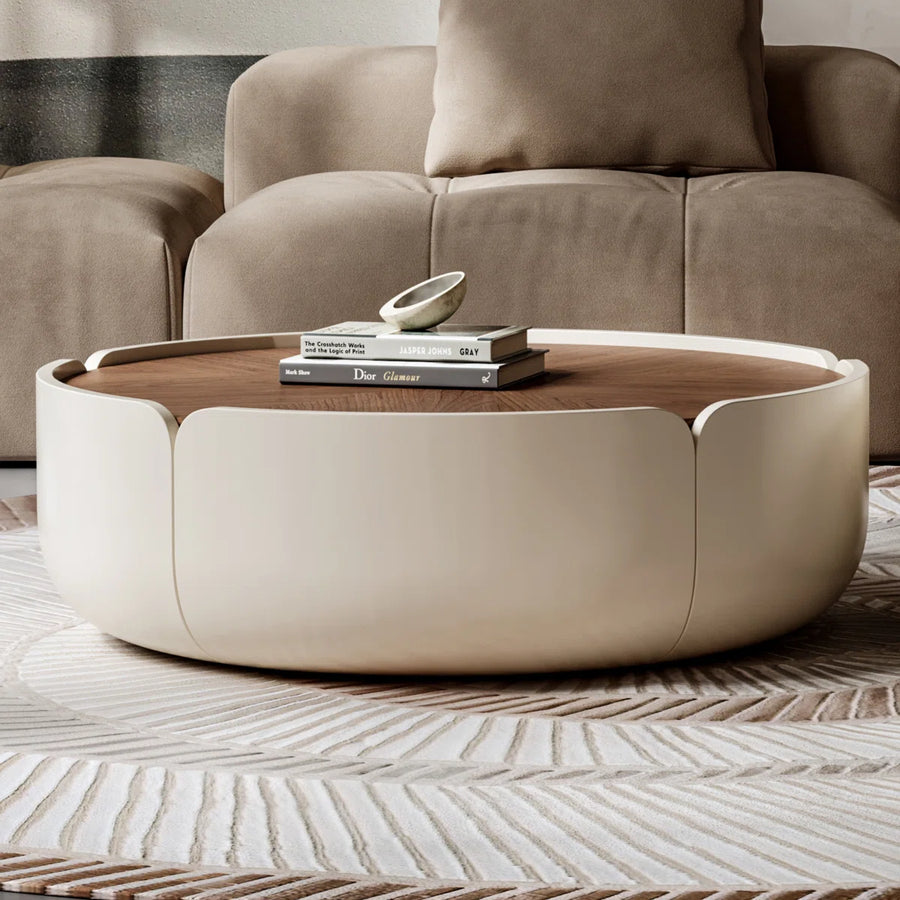 Sorella Modern Petal Coffee Table Set of 2 with Storage, image 9