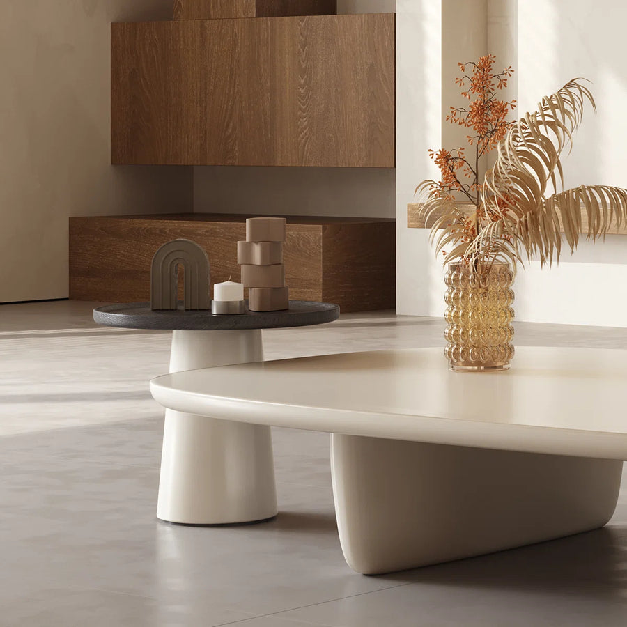 Lunara Modern Oval Nesting Coffee Table Set of 2, image 5