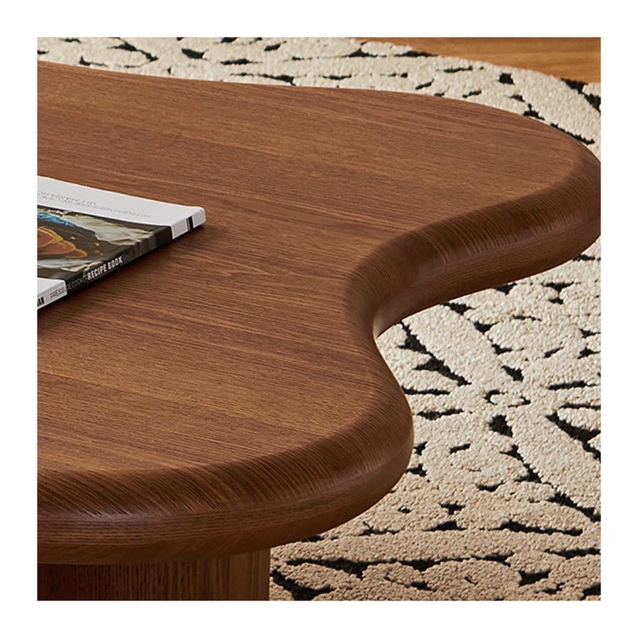 Elora Modern Cloud Coffee Table | Free-Form Wooden Coffee Table, image 4