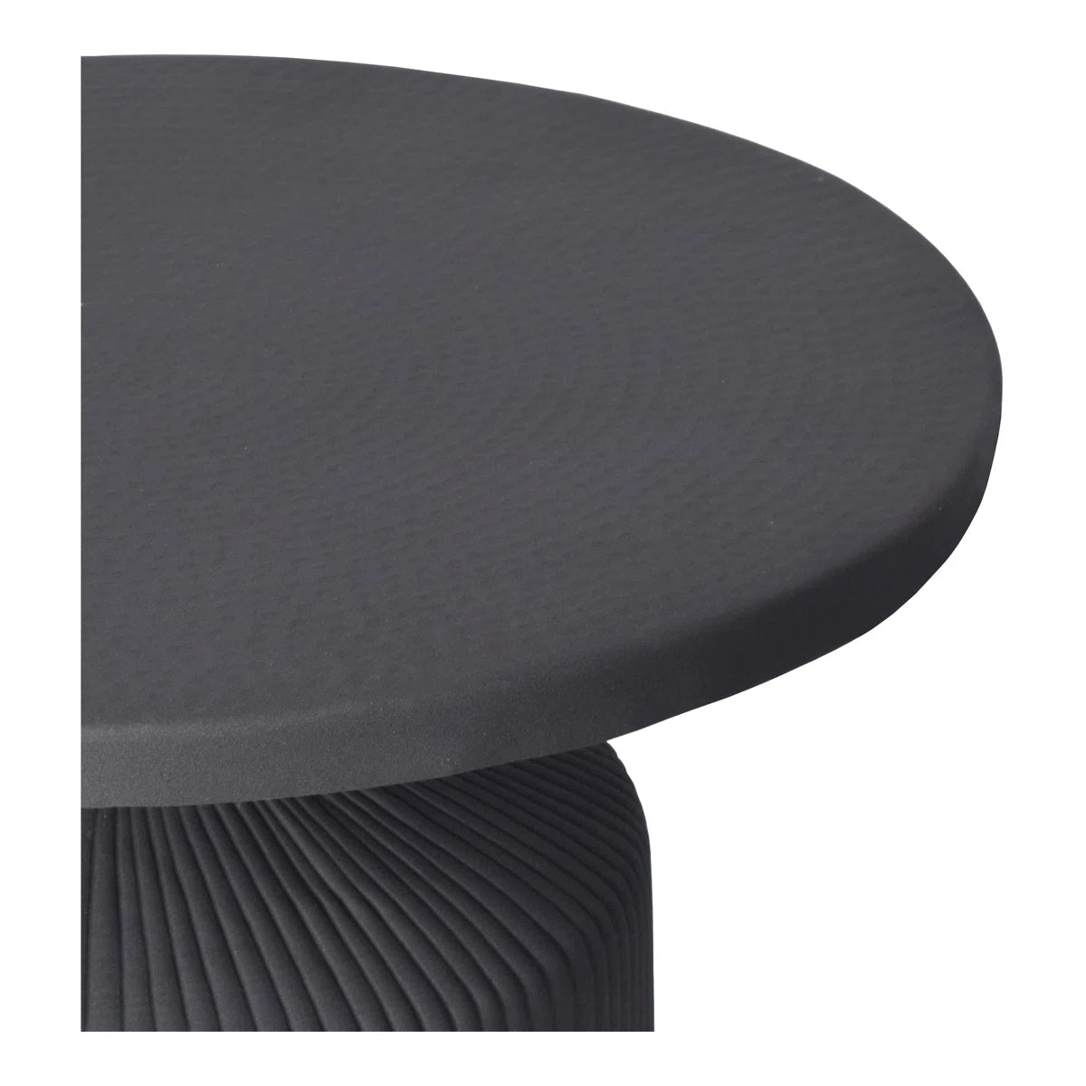 Zyren Sculptural Matte Black Aluminum Coffee Table, image 4