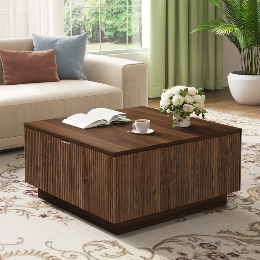 Aria 31.5" Farmhouse Lift-Top Coffee Table with Storage
