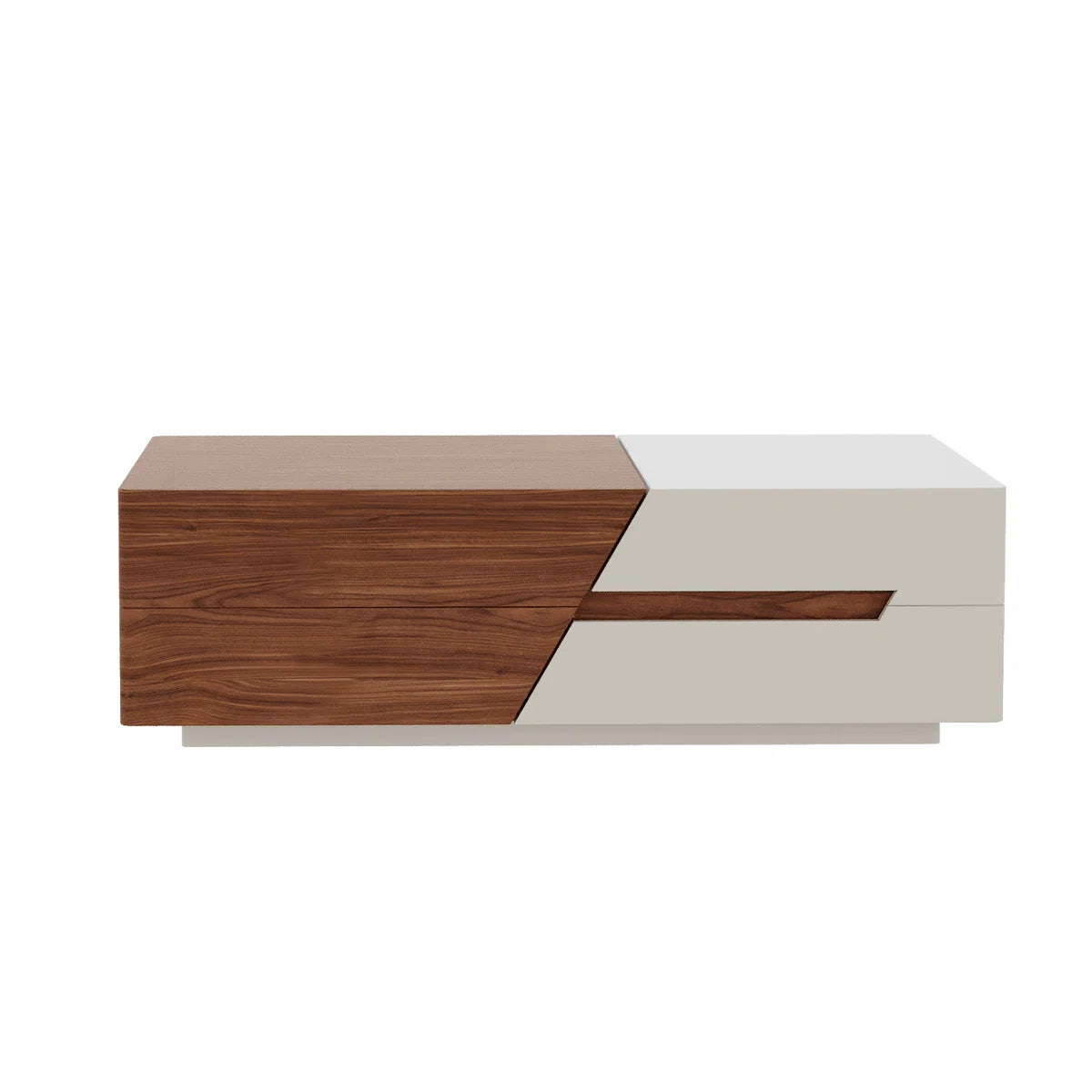 FlexNest Extendable Coffee Table with Hidden Storage & Drawers | Modern Wooden Center Table for Living Room, image 5