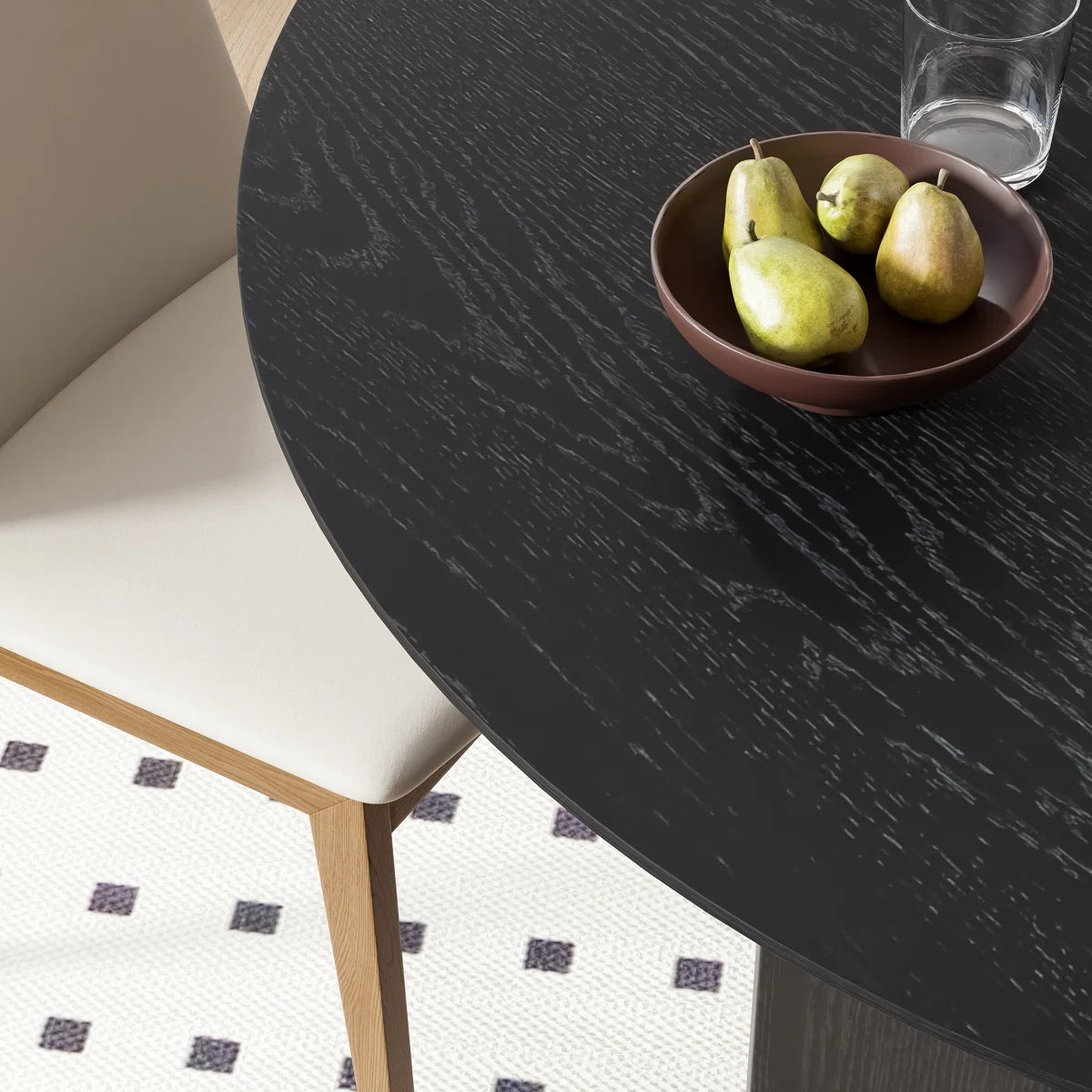 Oval Wood Dining Table Double Pedestal Kitchen Table, image 6