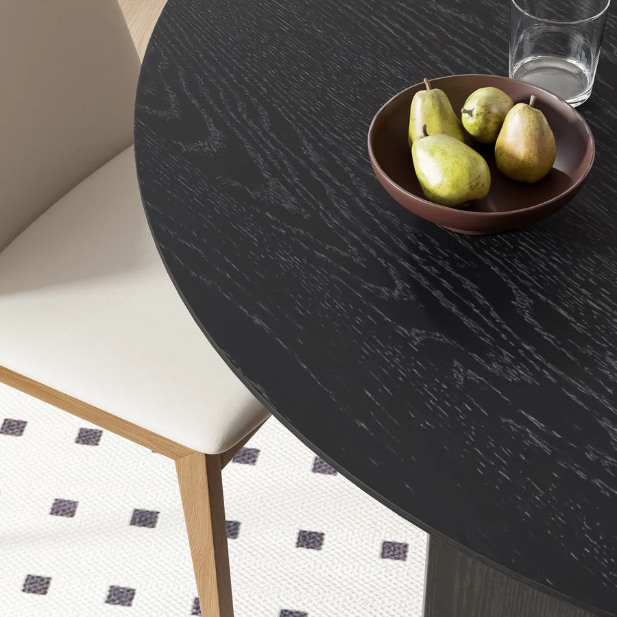 Oval Wood Dining Table Double Pedestal Kitchen Table, image 6