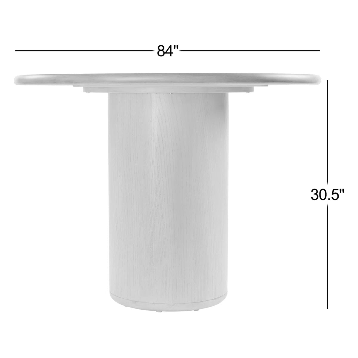Arven Modern 8-Seater Oval Pedestal Dining Table, image 5