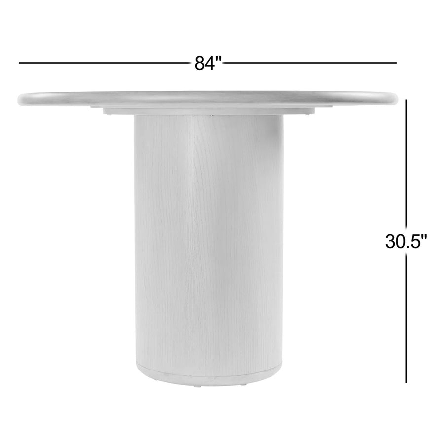 Arven Modern 8-Seater Oval Pedestal Dining Table, image 5