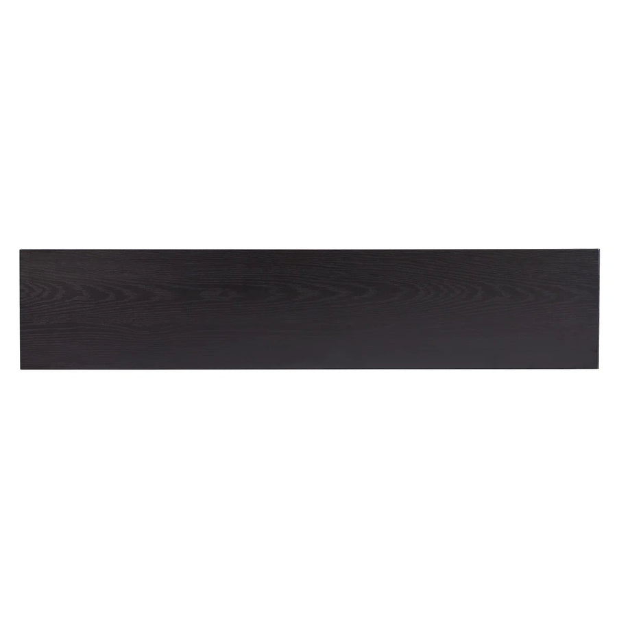 Sorenza Modern Fluted Console Table | Black Grain Entryway Table, image 2