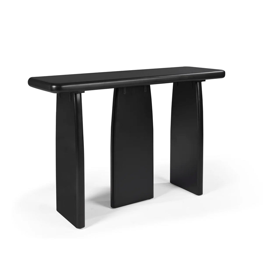 Ravion Modern Console Table with Triple-Pedestal Base, image 3