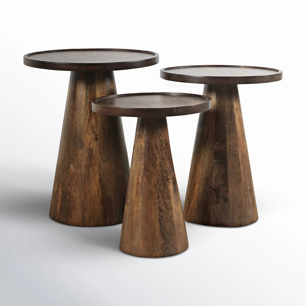 Miro 3-Piece Solid Wood Nesting Table Set