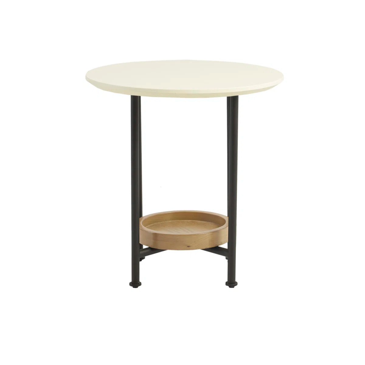 Cairo Round End Table with Storage | Modern Side Table, image 3