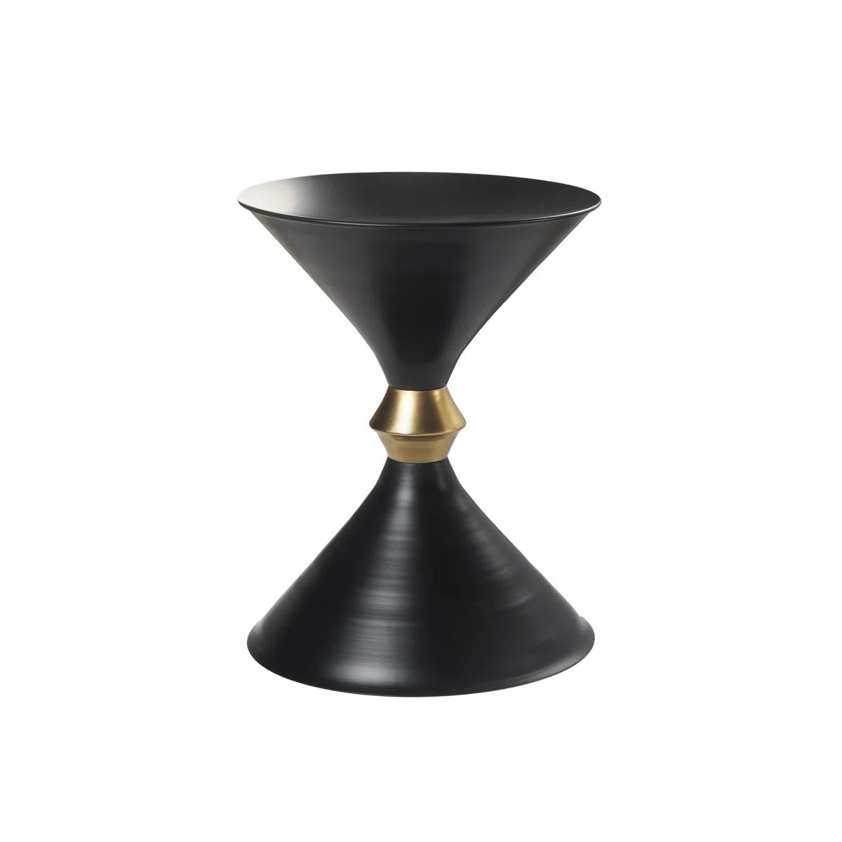 Veyro Handcrafted Iron Accent Table | Modern Black Side Table, image 2