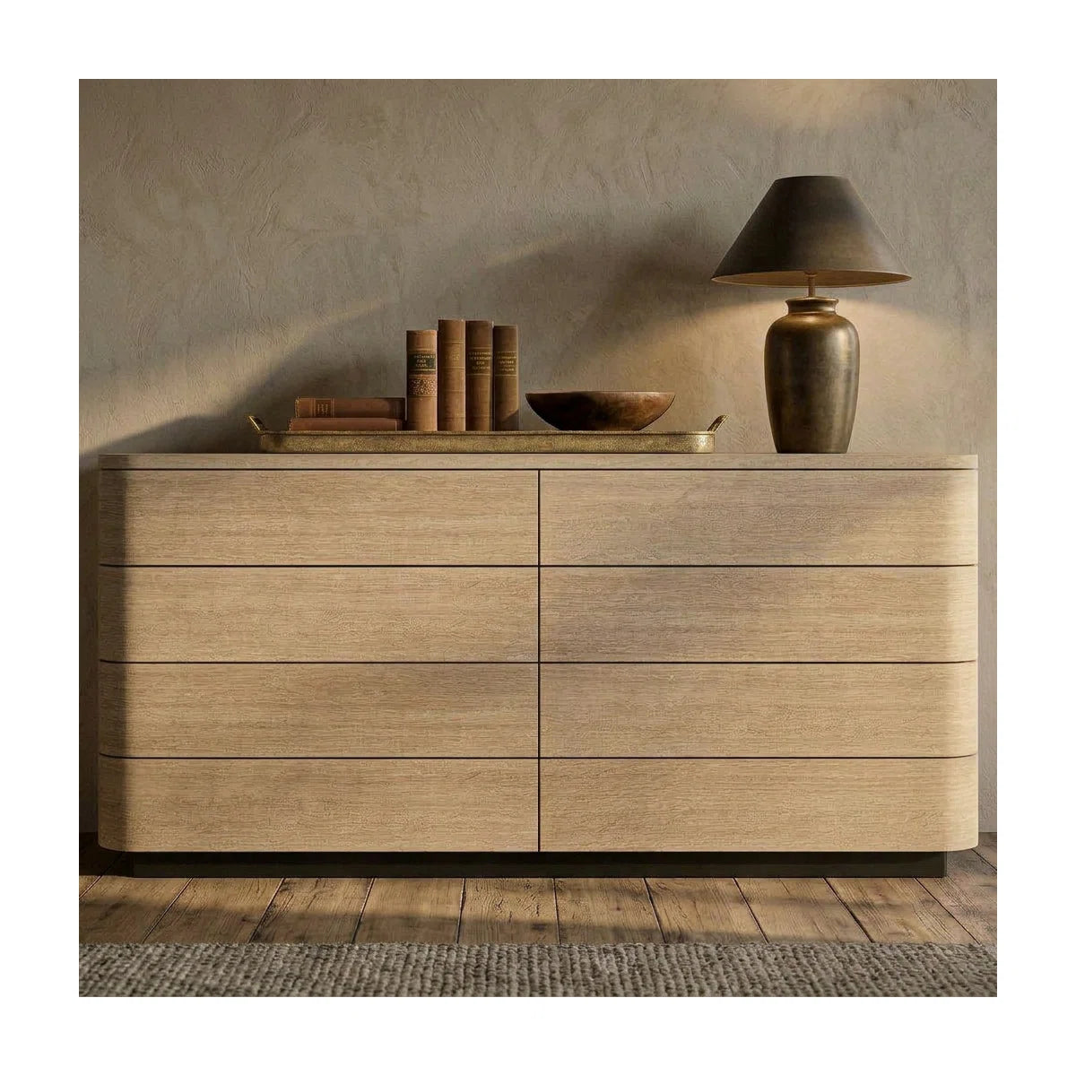 Avyra Modern 8-Drawer Double Dresser with Push-to-Open Storage, image 2