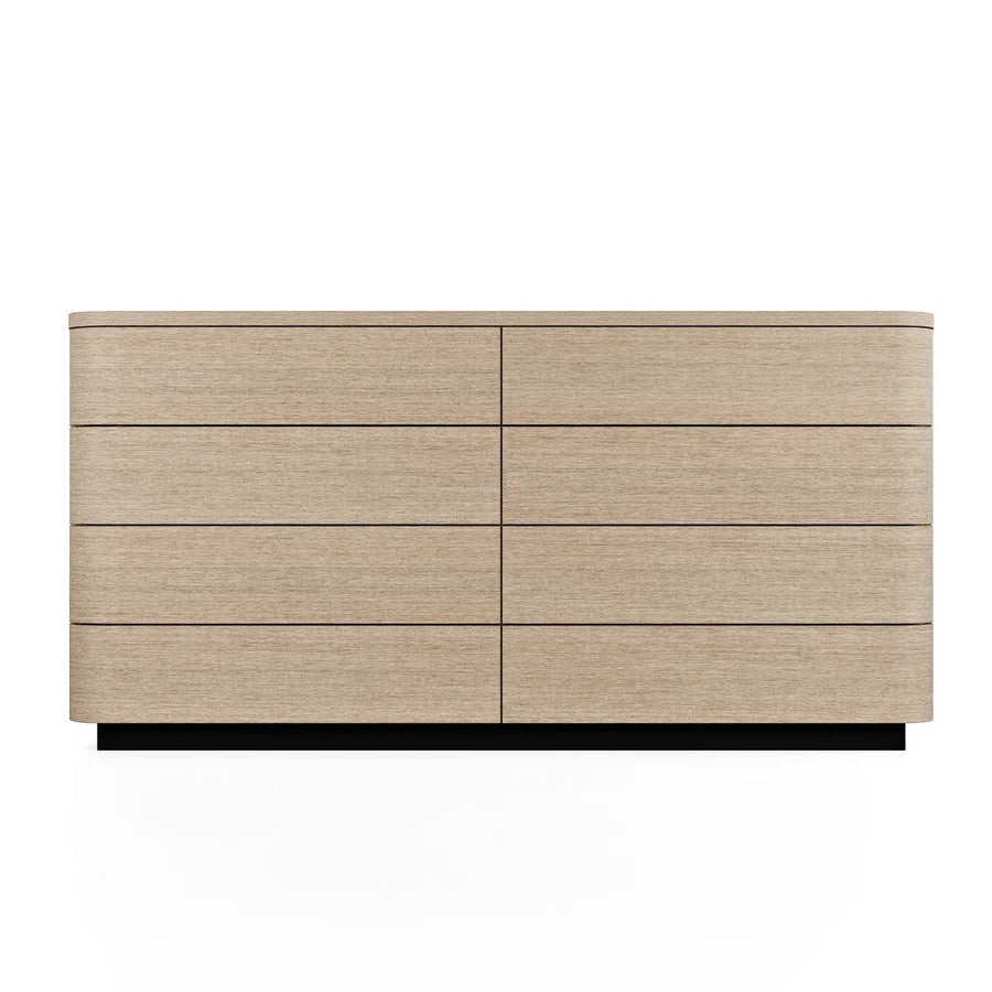Avyra Modern 8-Drawer Double Dresser with Push-to-Open Storage