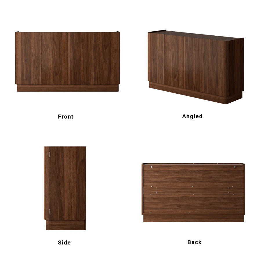 Norvella Modern 4-Door Buffet Sideboard with Storage, image 2