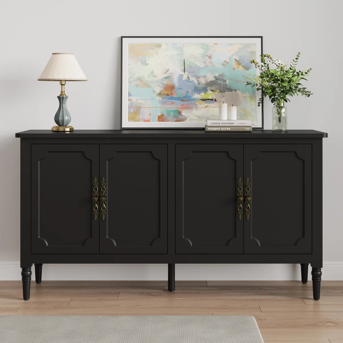 Valmere Modern 4-Door Sideboard with Adjustable Shelves, image 11