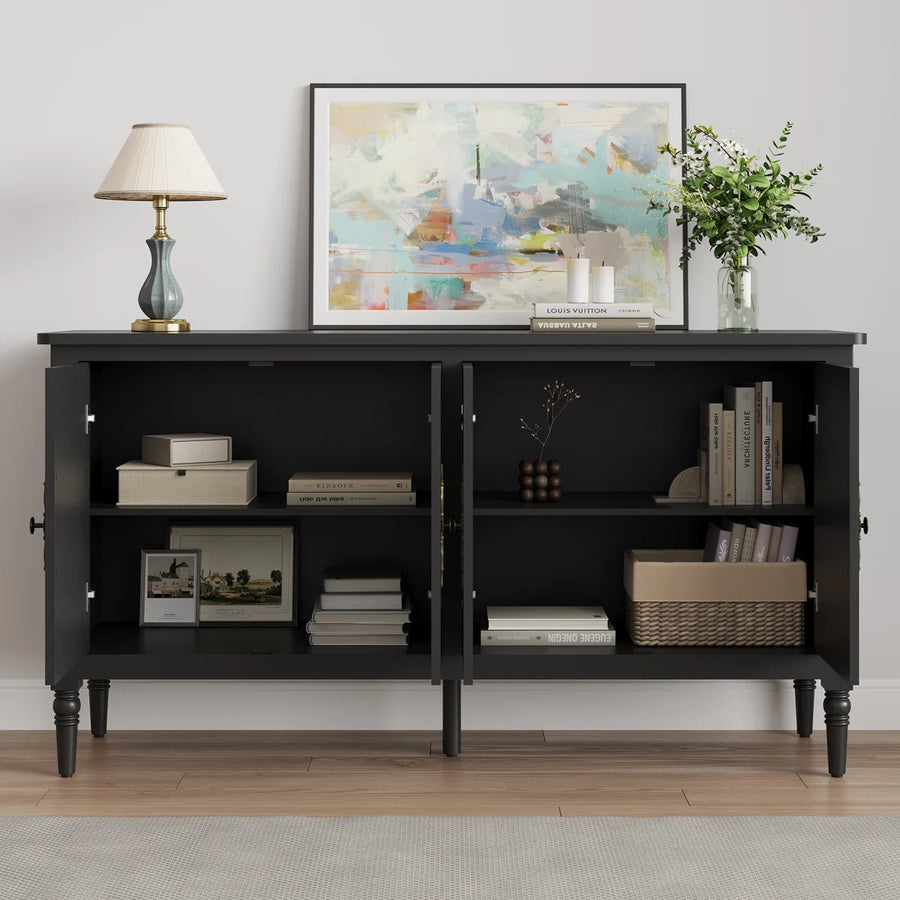 Valmere Modern 4-Door Sideboard with Adjustable Shelves, image 13