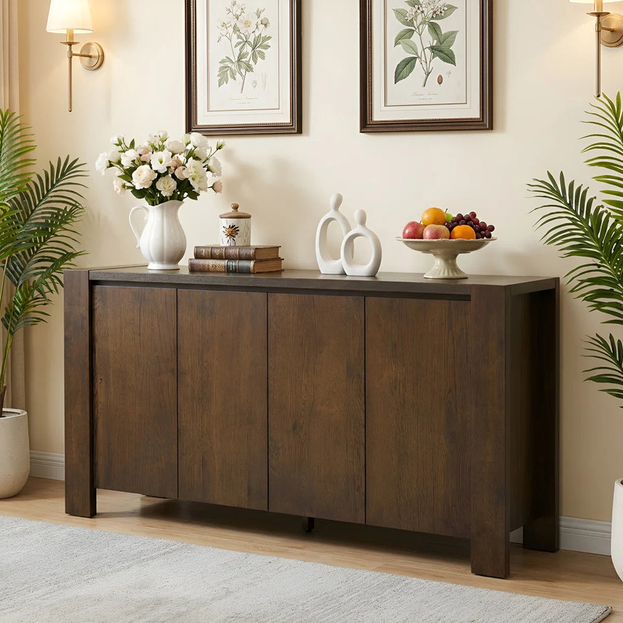 Calvessa Modern 4-Door Buffet Sideboard with Storage