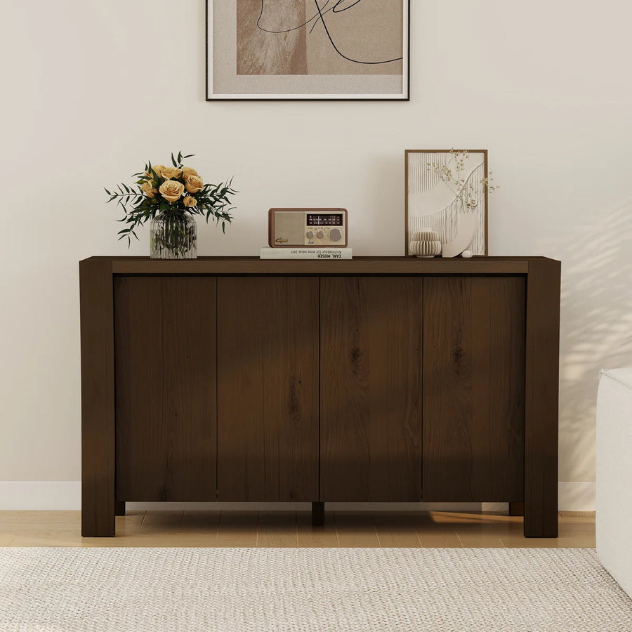 Calvessa Modern 4-Door Buffet Sideboard with Storage, image 3
