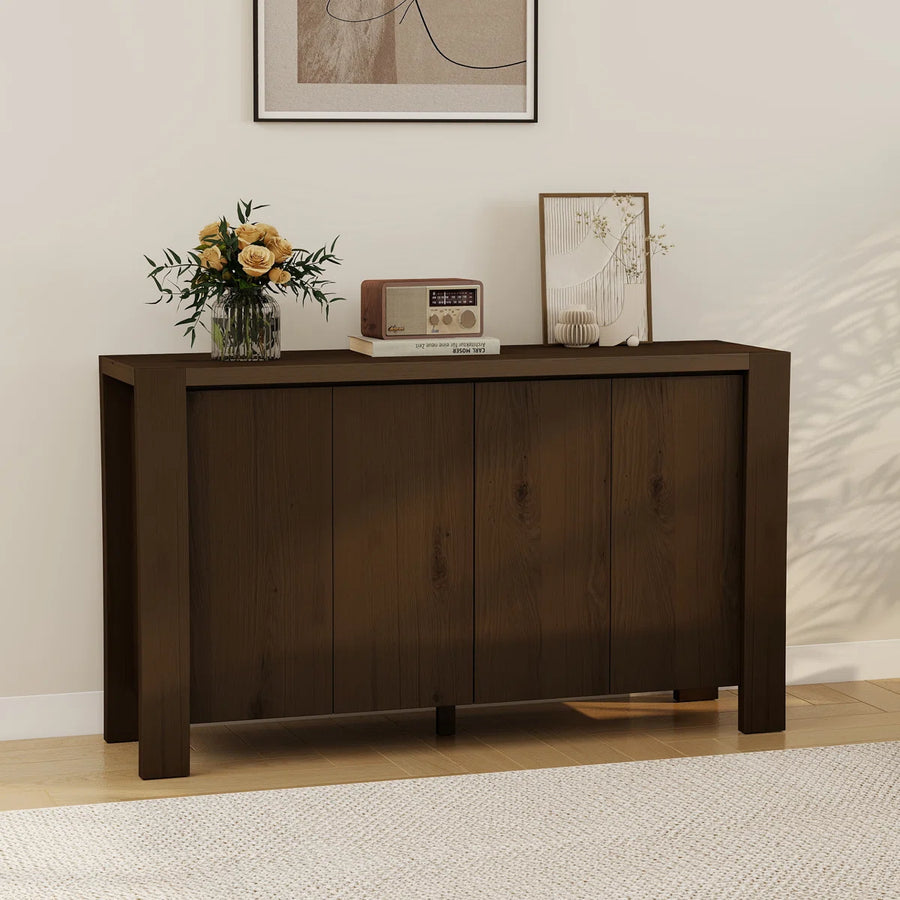 Calvessa Modern 4-Door Buffet Sideboard with Storage, image 6