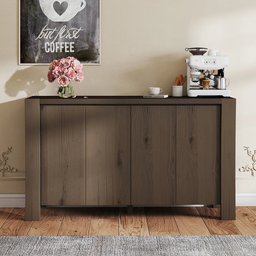 Calvessa Modern 4-Door Buffet Sideboard with Storage, image 8