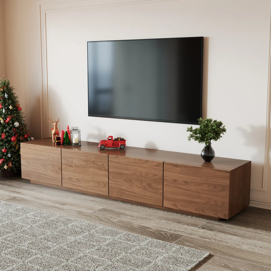 Virello 94.5" Modern TV Stand with 4 Storage Cabinets, image 16