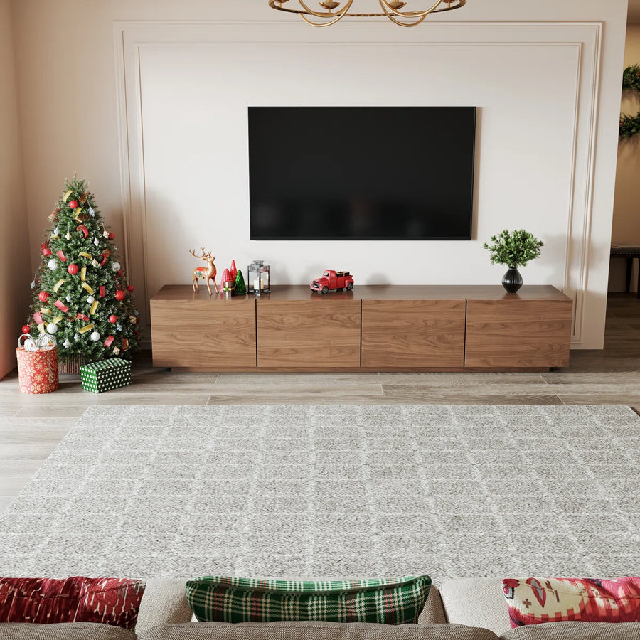 Virello 94.5" Modern TV Stand with 4 Storage Cabinets, image 2