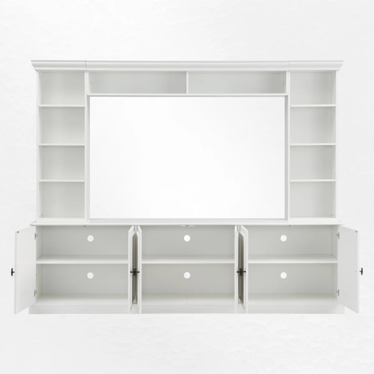 Caldris 97.4" Mid-Century 4-Piece Entertainment Center, image 6