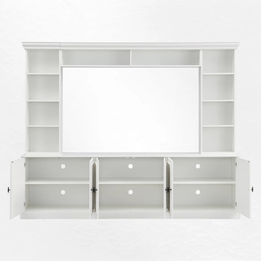 Caldris 97.4" Mid-Century 4-Piece Entertainment Center, image 6