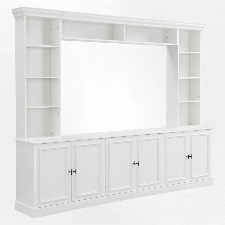 Caldris 97.4" Mid-Century 4-Piece Entertainment Center, image 8