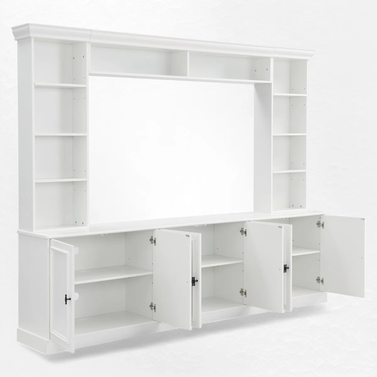 Caldris 97.4" Mid-Century 4-Piece Entertainment Center, image 9