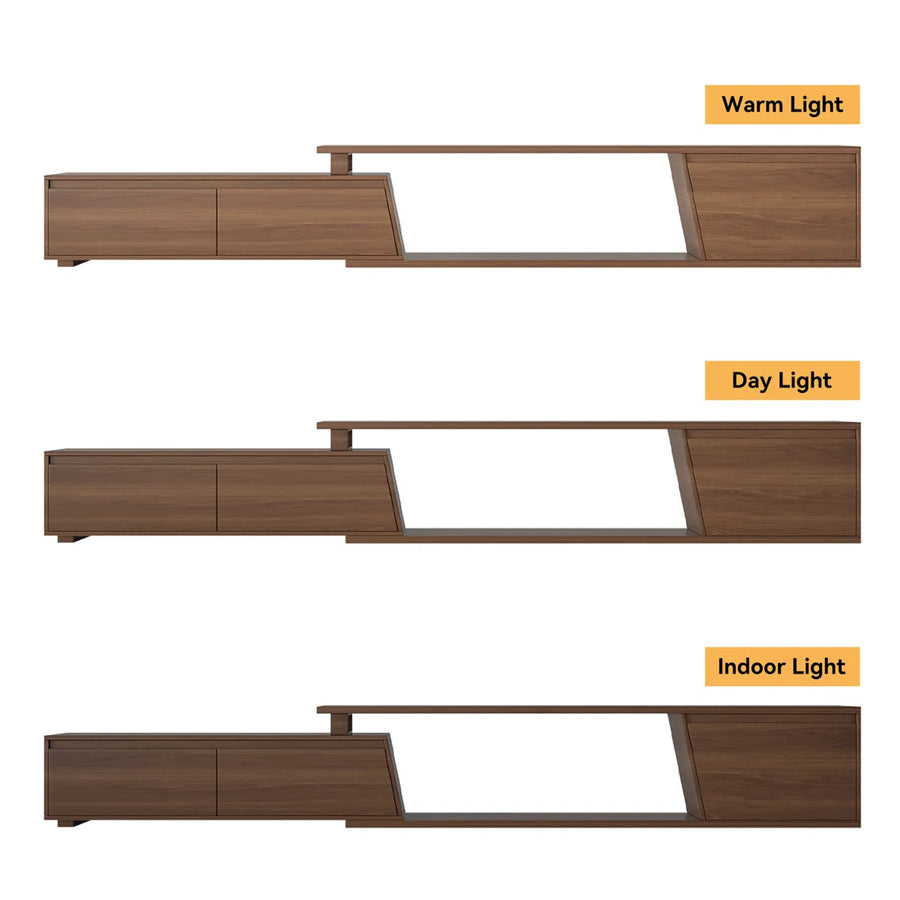 Sorev Extendable Mid-Century Modern TV Stand with Storage, image 3