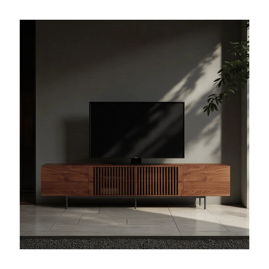 Marvello Mid-Century Modern TV Stand with Storage
