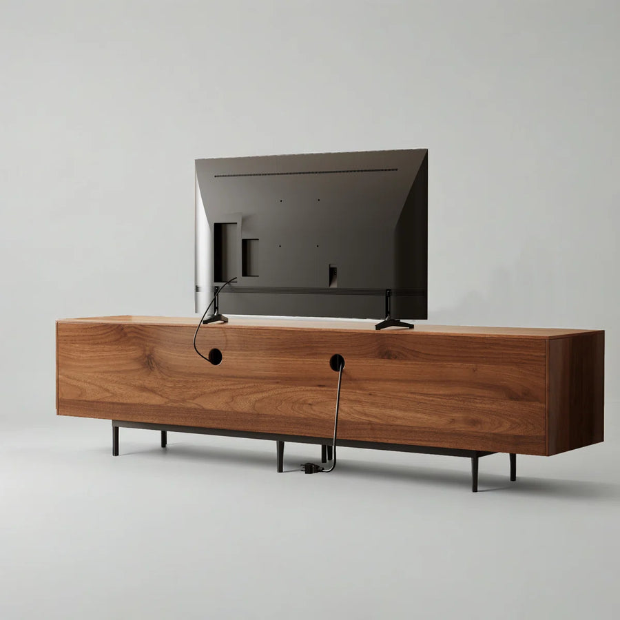 Marvello Mid-Century Modern TV Stand with Storage, image 8