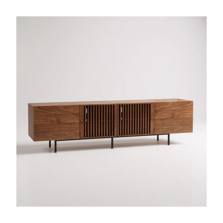 Marvello Mid-Century Modern TV Stand with Storage, image 5