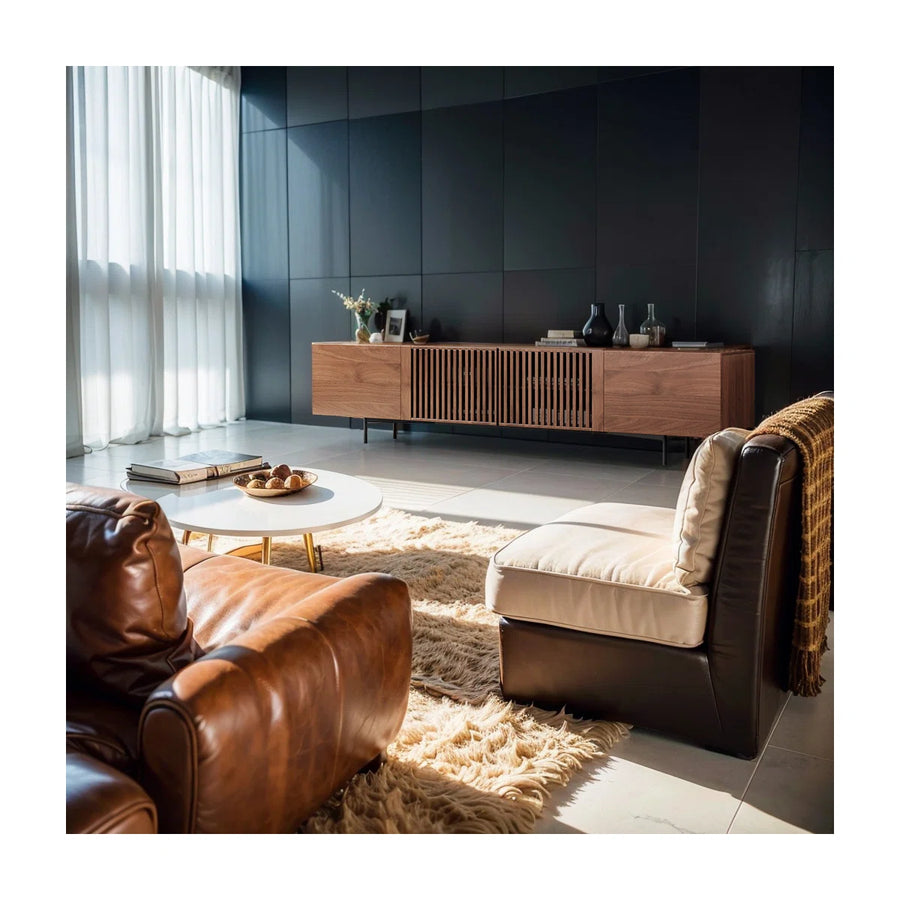 Marvello Mid-Century Modern TV Stand with Storage, image 6