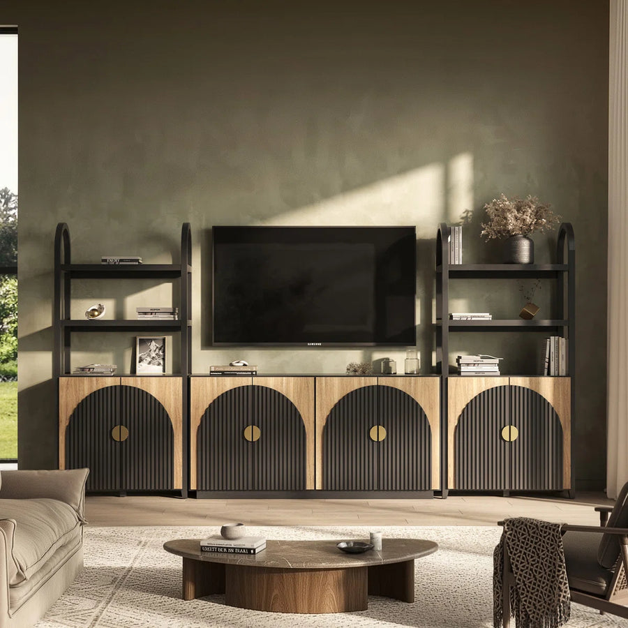 Cavelle 4-Piece Modular TV Entertainment Center