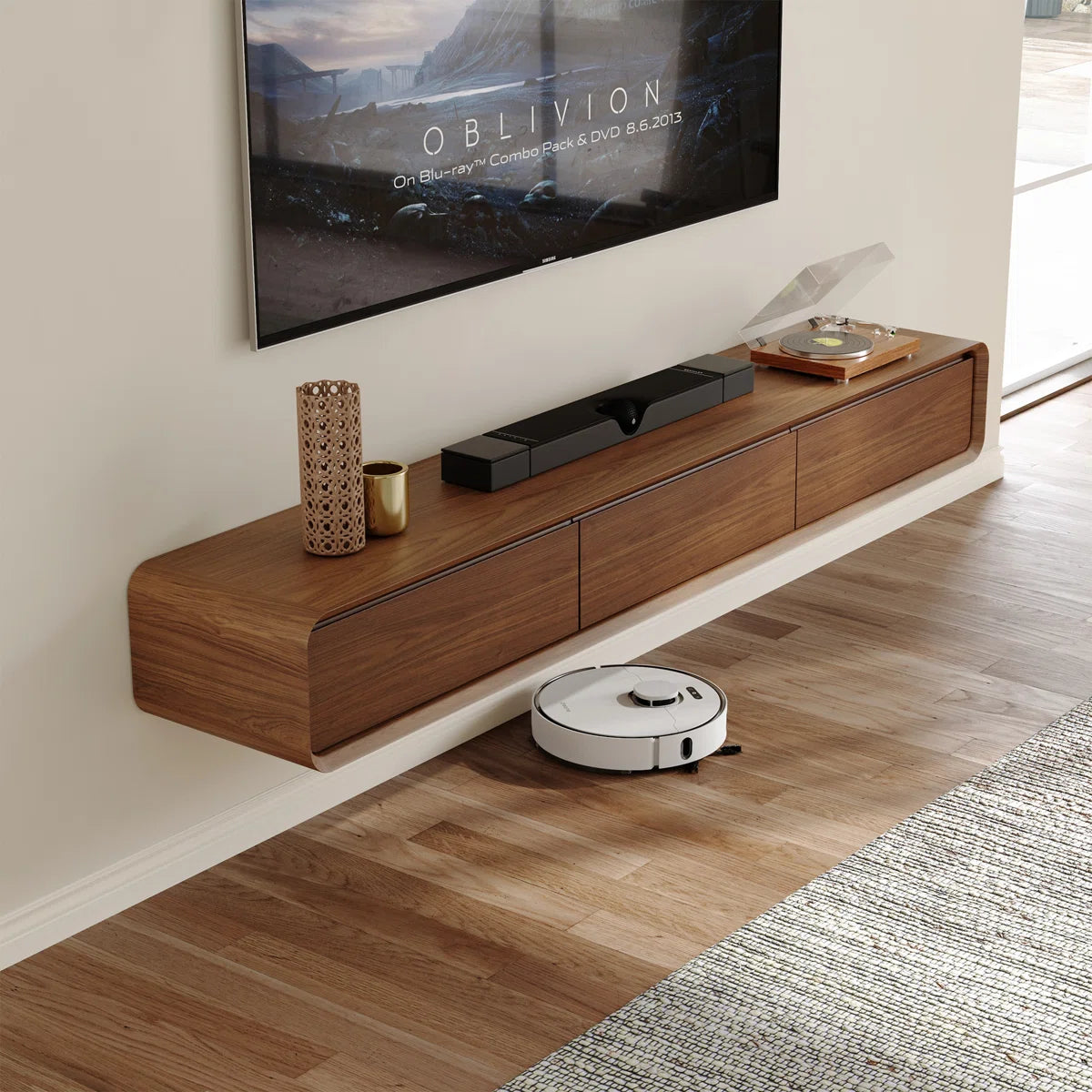 Orvian Modern Floating TV Stand with Storage